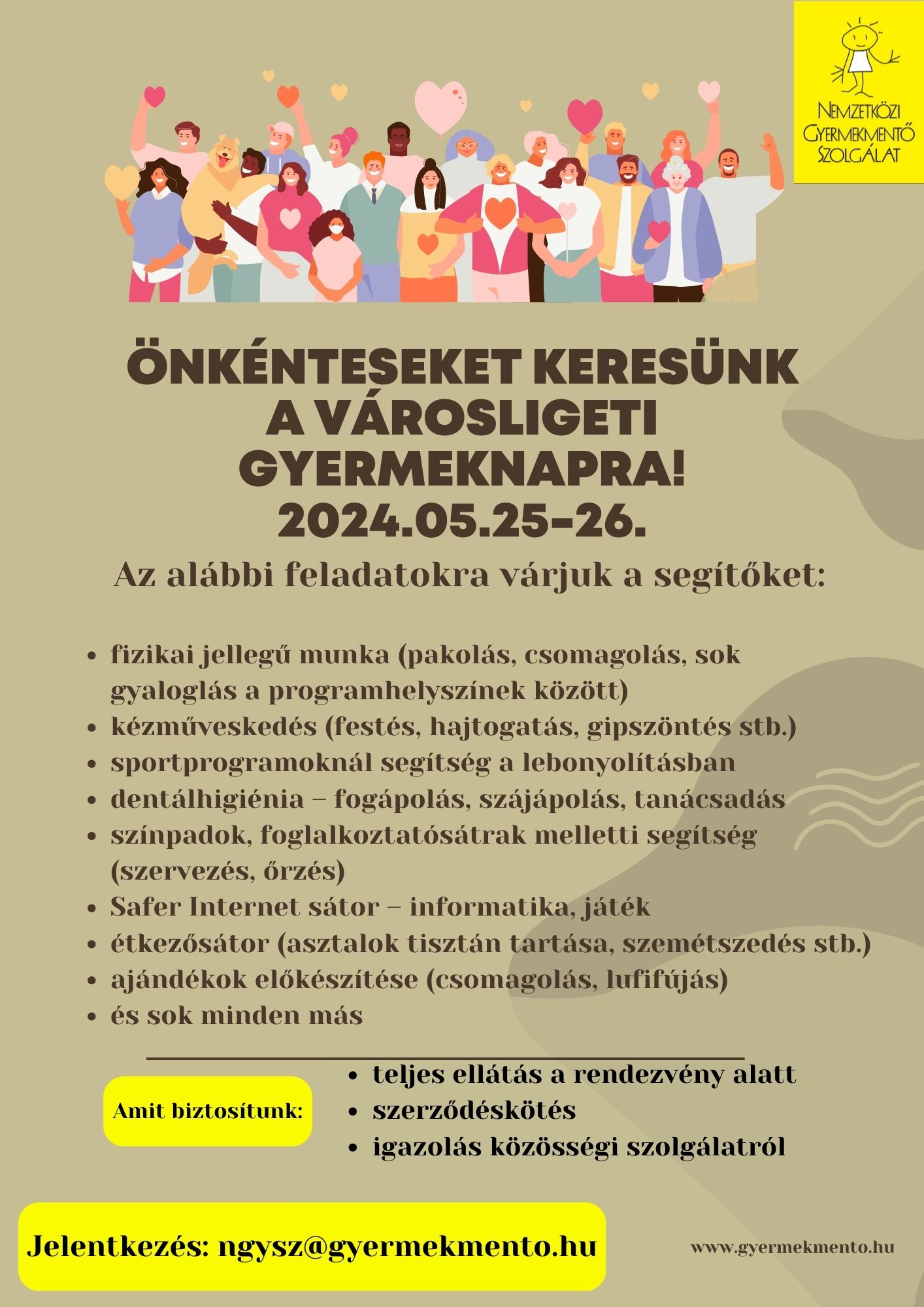 önkéntes flyer