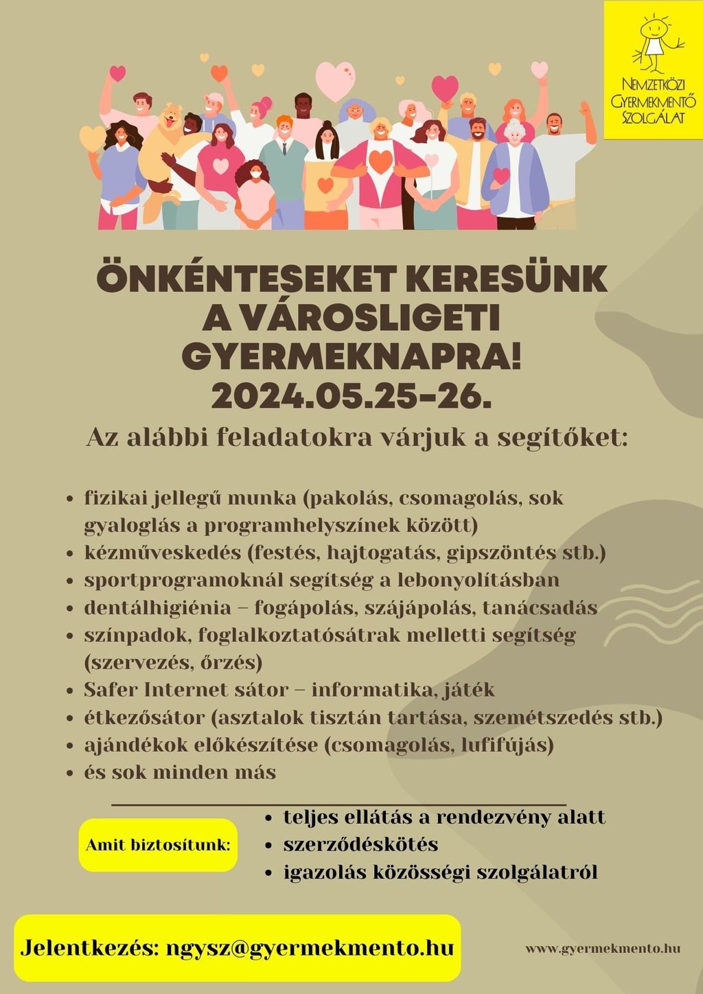 önkéntes flyer